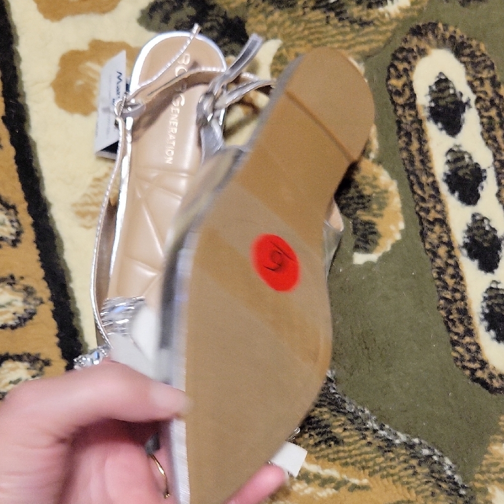 Bcbgeneration Silver Embellished Heels - image 5